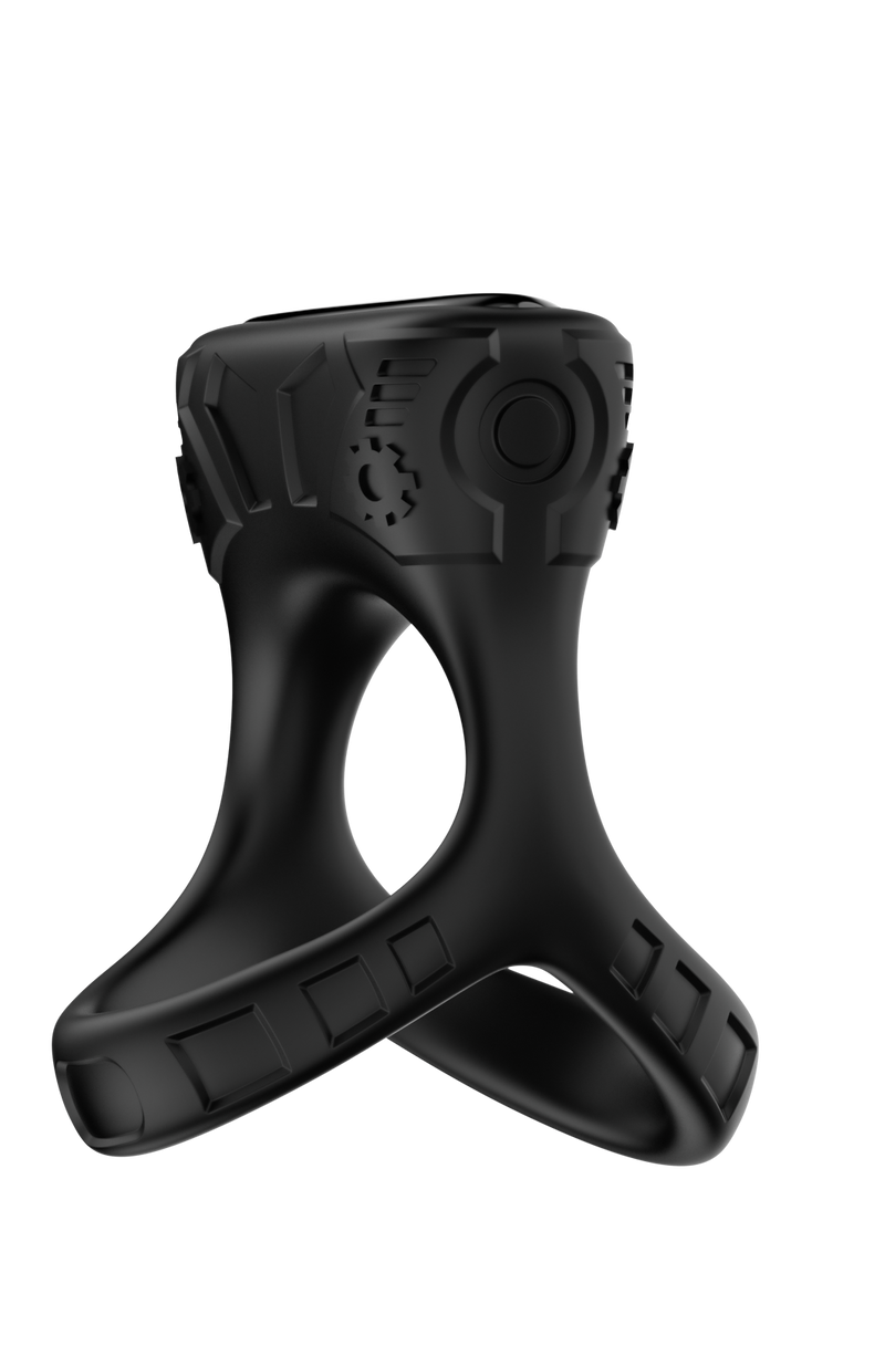 The Wave - Vibrating Cock Ring No. 20 - Black-Erotiekvoordeel.nl