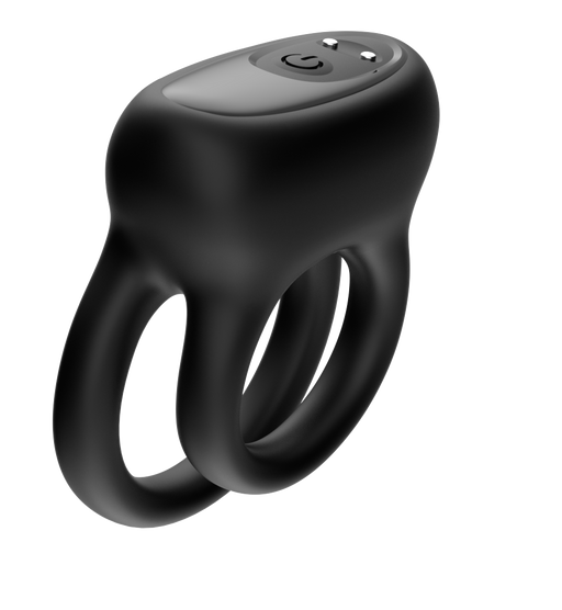 The Wave - Vibrating Cock Ring No. 24 - Black-Erotiekvoordeel.nl