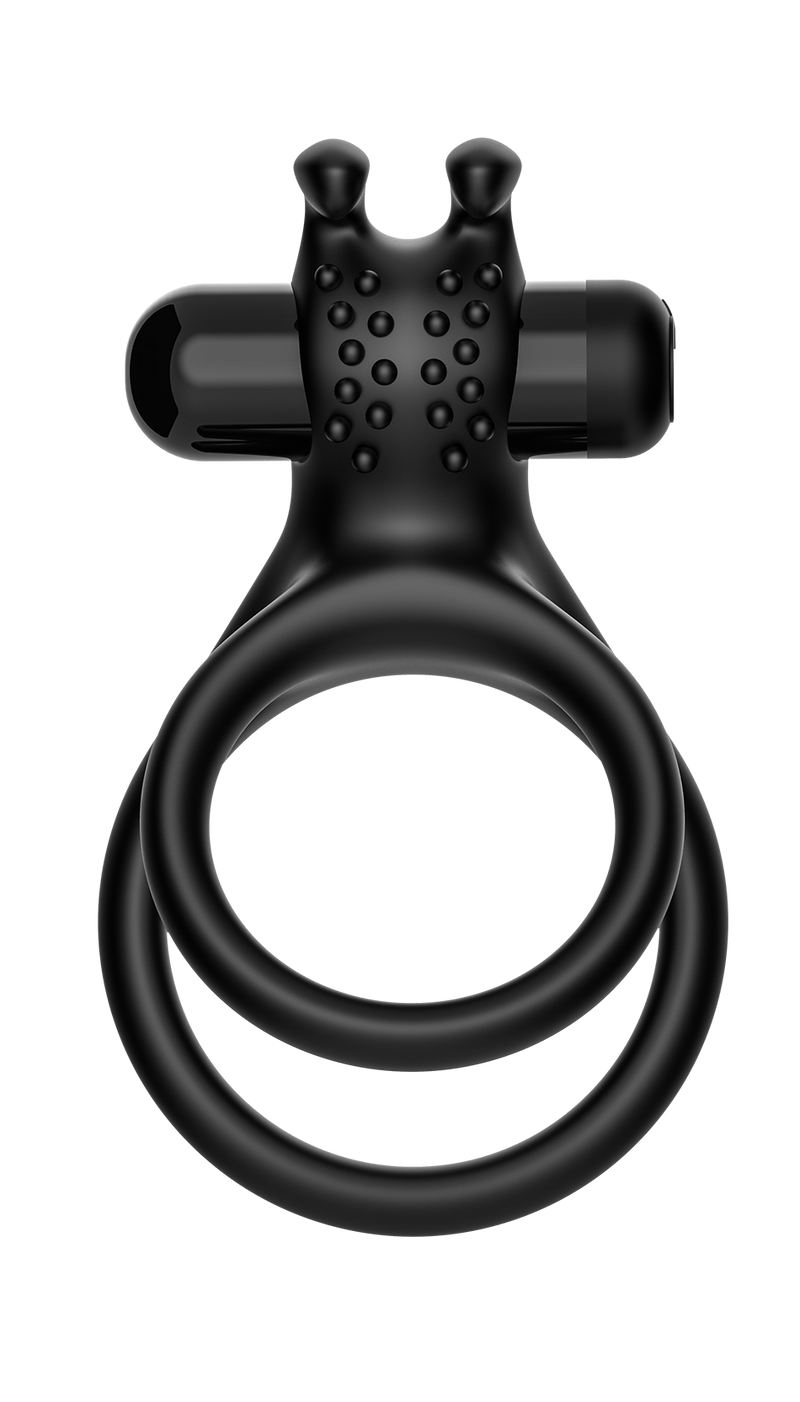 The Wave - Vibrating Cock Ring No. 9 - Black-Erotiekvoordeel.nl