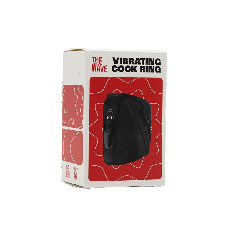 The Wave - Vibrating Cock Ring Stroker - Black-Erotiekvoordeel.nl