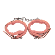 TieMeUp - Esposas de imitación de cuero - Suave forro de piel - Rosa - Erotiekvoordeel.nl