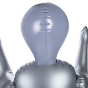 To Infinity - Opblaaspop Alien Vrouw met Drie Borsten - Zilver-Erotiekvoordeel.nl