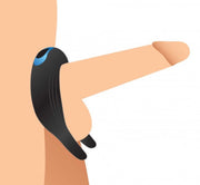 Trinity Vibes - Cock Viper - Anillo vibrador de doble estimulación - Negro-Erotiekvoordeel.nl