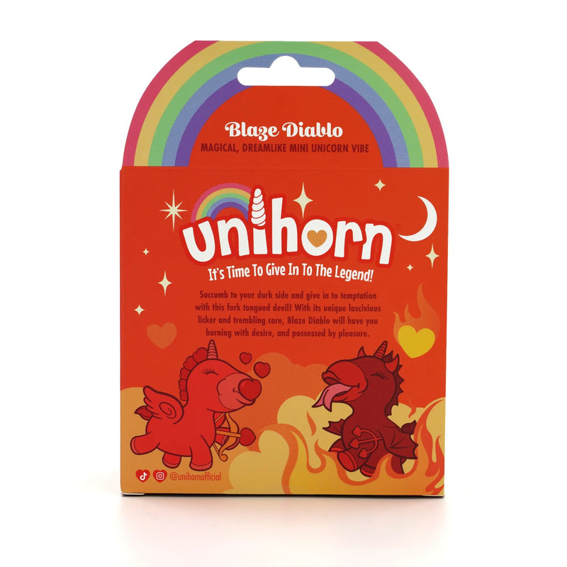 Unihorn Blaze Diablo - Vibrator - Silicone - USB Rechargeable - Erotiekvoordeel.nl