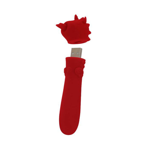 Unihorn Bullet Vibrator - Blaze Diablo - Weinrot-Erotiekvoordeel.nl
