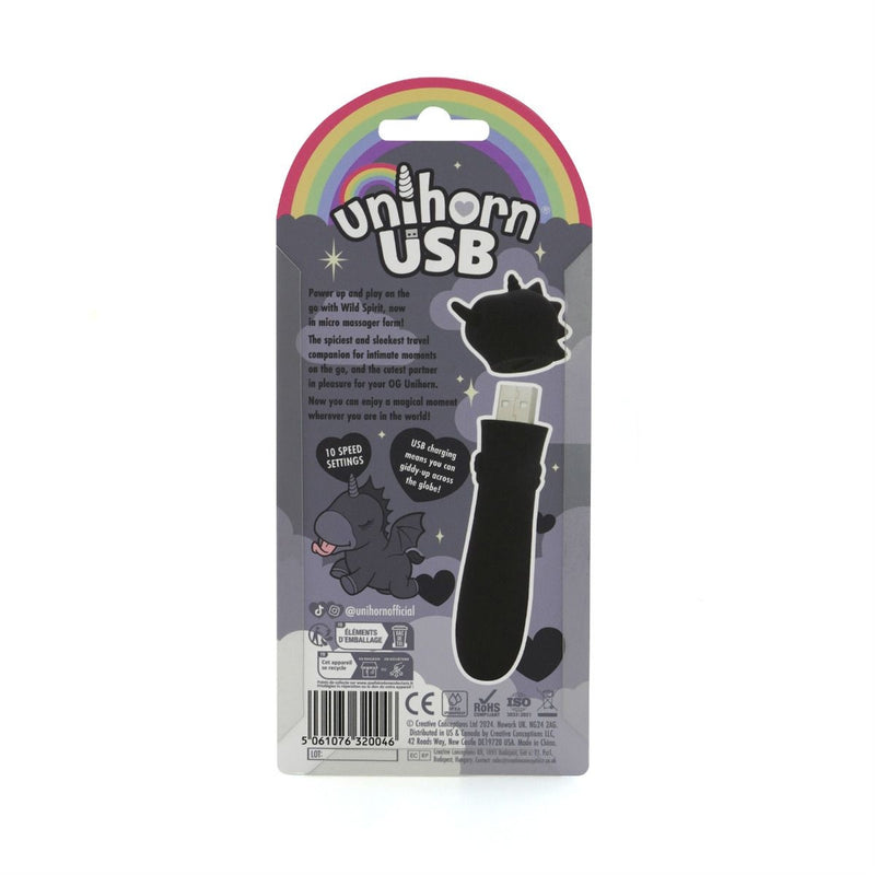 Vibrador bala Unihorn - Wild Spirit - Negro - Erotiekvoordeel.nl