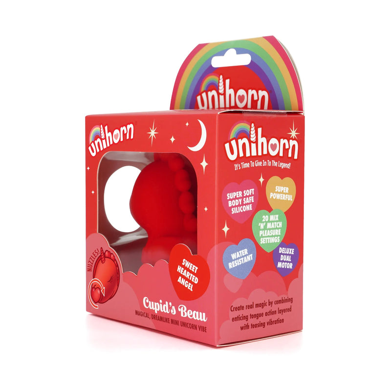 Unihorn Cupid's Beau - Vibrator - Silikon - USB-aufladbar - Rot - Erotiekvoordeel.nl