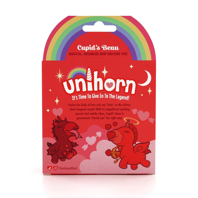 Unihorn Cupid's Beau - Vibrator - Silikon - USB-aufladbar - Rot - Erotiekvoordeel.nl