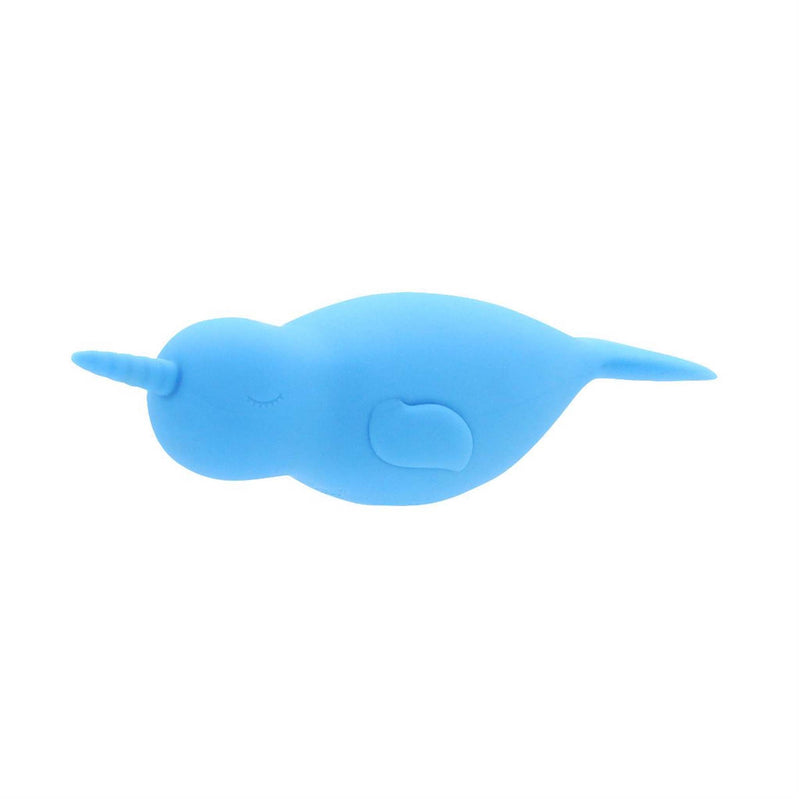 Unihorn of the Sea – Neigh Mo – The Narwal Blue - Mini vibromasseur - Bleu-Erotiekvoordeel.nl