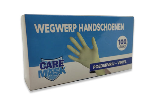 Vinyl Gloves Powderfree - White - Medium (100x)-Erotiekvoordeel.nl