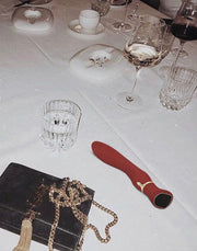 Viotec - Chance - G-Spot Vibrator - Massager - Met LCD Scherm - Goud en Wijnrood - Luxueuze Zachte Siliconen-Erotiekvoordeel.nl