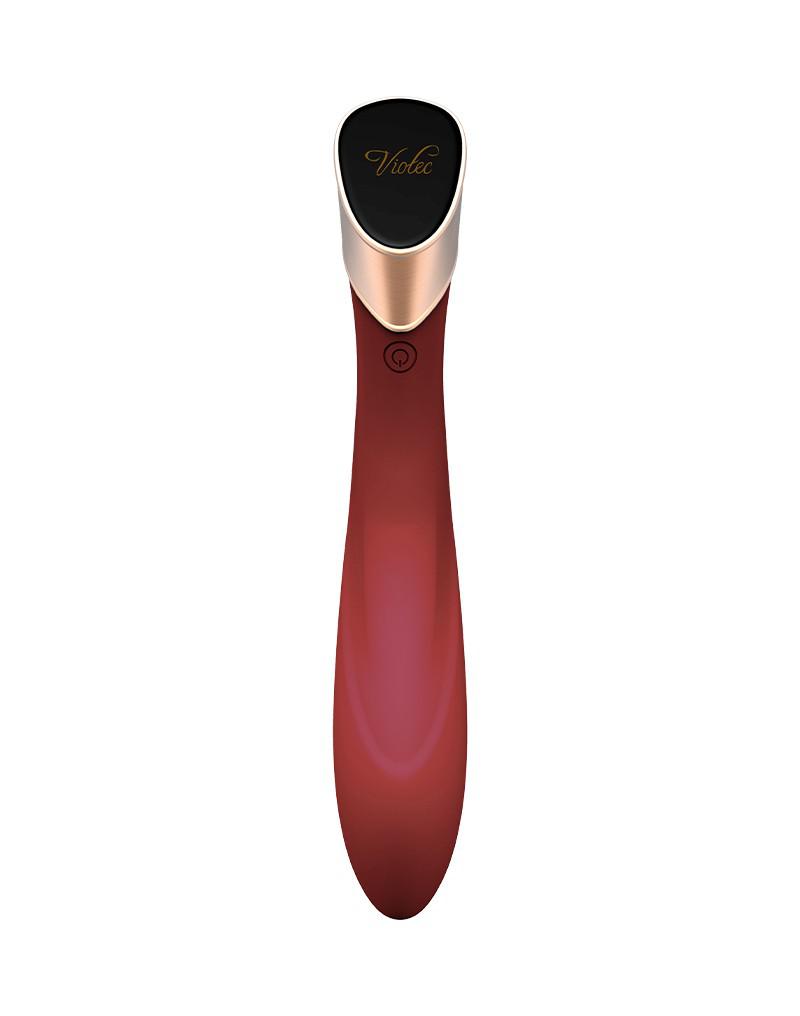 Viotec - Manto - G-Spot Vibrator - Goud en Wijnrood - Luxueuze Zachte Siliconen-Erotiekvoordeel.nl