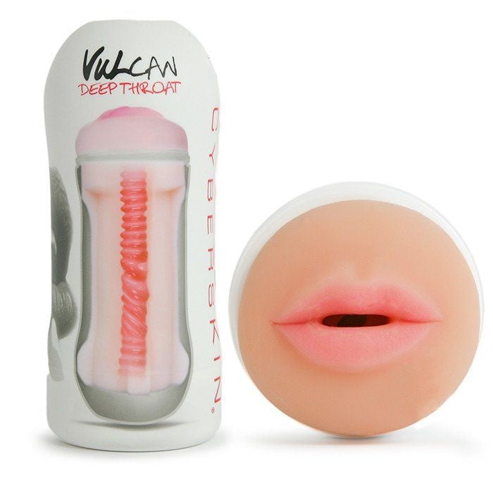 Topco - Masturbator - Vulcan Deep Throat Masturbator - Cyberskin - Lichte Huidskleur-Erotiekvoordeel.nl