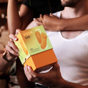 Vush - Luna Vibratore Portatile - Vibratore per Calze - Con Telecomando - Arancione-Erotiekvoordeel.nl