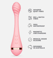 Vush - Vibrador para el punto G Myth - Rosa claro - Erotiekvoordeel.nl