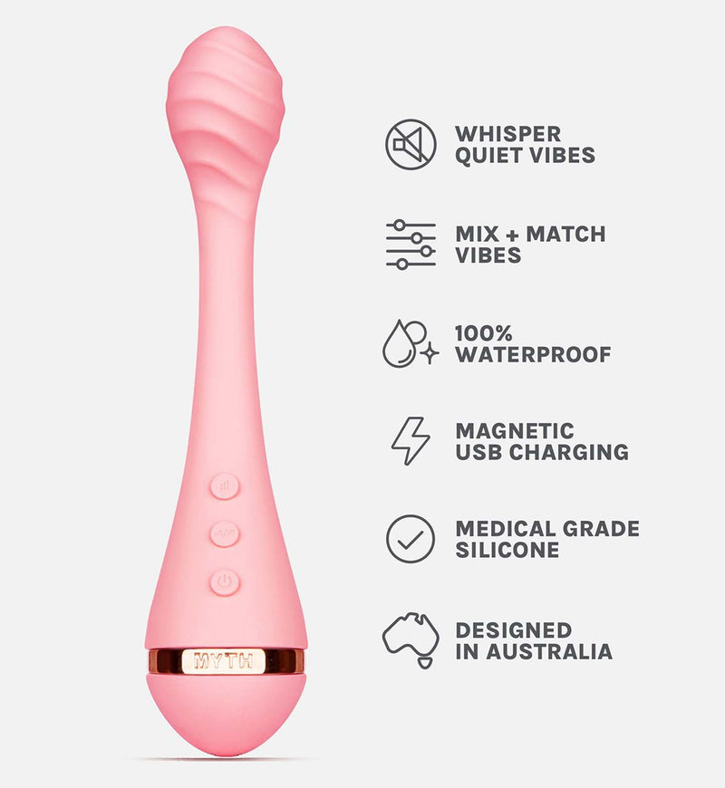 Vush - Vibrador para el punto G Myth - Rosa claro - Erotiekvoordeel.nl