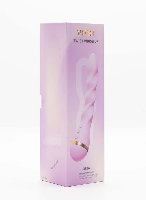 Vush - Next Gen - Siren Twist - Vibratore pieghevole - Testina flessibile - Rosa - Erotiekvoordeel.nl