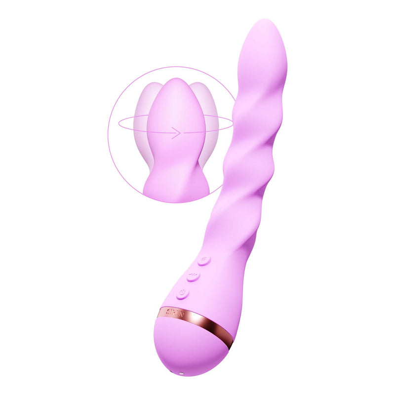 Vush - Next Gen - Siren Twist - Bendable Vibrator - Flexible Head - Pink-Erotiekvoordeel.nl