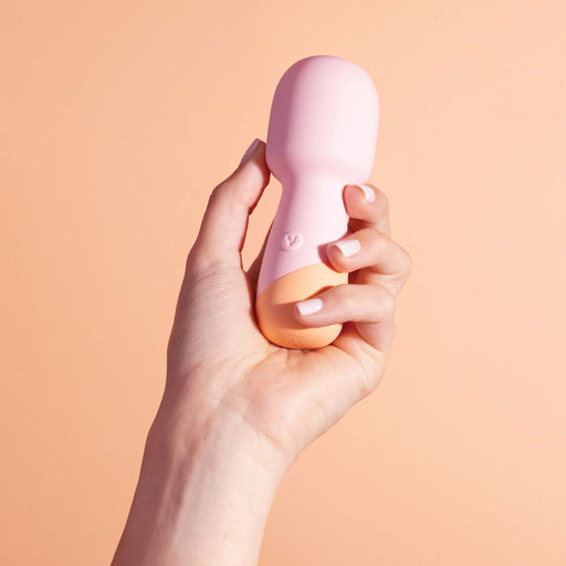 Vush - Peachy - Mini vibratore a bacchetta - Rosa chiaro - Erotiekvoordeel.nl
