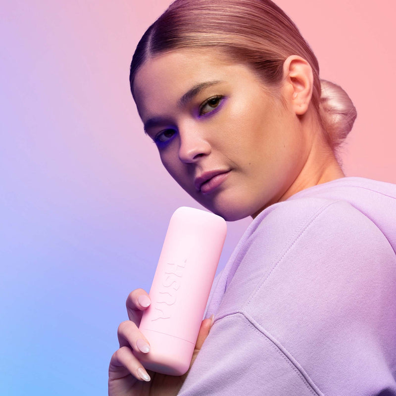Vush - Pop Glow - Vibrador Rabbit de doble estimulación - Con estuche de almacenamiento - Rosa claro - Erotiekvoordeel.nl