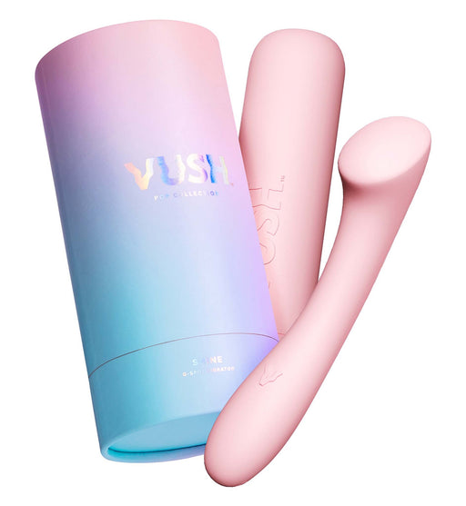Vush - Pop Shine - Vibratore per punto G - Con custodia - Rosa chiaro - Erotiekvoordeel.nl