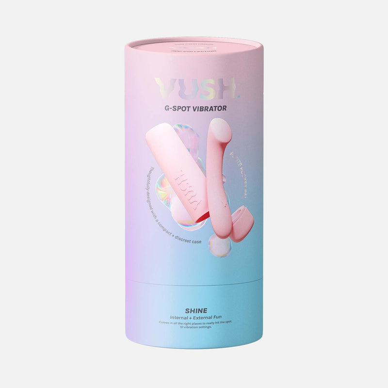 Vush - Pop Shine - Wibrator Punktu G - Z Etui - Jasnoróżowy - Erotiekvoordeel.nl