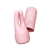 Vush - Pop Swish Dual-Tip-Vibrator - Mit Aufbewahrungshülle - LichtRosa-Erotiekvoordeel.nl