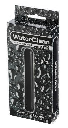 WaterClean - Anal Shower Nozzle Black Plastic-Erotiekvoordeel.nl
