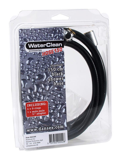 WaterClean - Black Showerhose 150 cm.-Erotiekvoordeel.nl