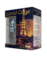 World Cage - Keuschheitskäfig VEGAS (Größe M) Mit Anti-Rückzug-Plättchen - Transparent - Erotiekvoordeel.nl