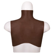 XX-DreamToys - Ultra Realistische Bodysuit - Drag - Bovenlijf Met Borsten - Bruin-Erotiekvoordeel.nl