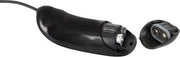 You2Toys - Vibrador anal de silicona con curvatura - Apto para arnés - Negro-Erotiekvoordeel.nl