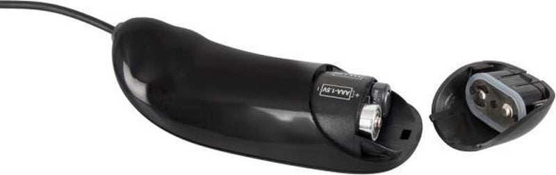 You2Toys - Vibrador anal de silicona con curvatura - Apto para arnés - Negro-Erotiekvoordeel.nl
