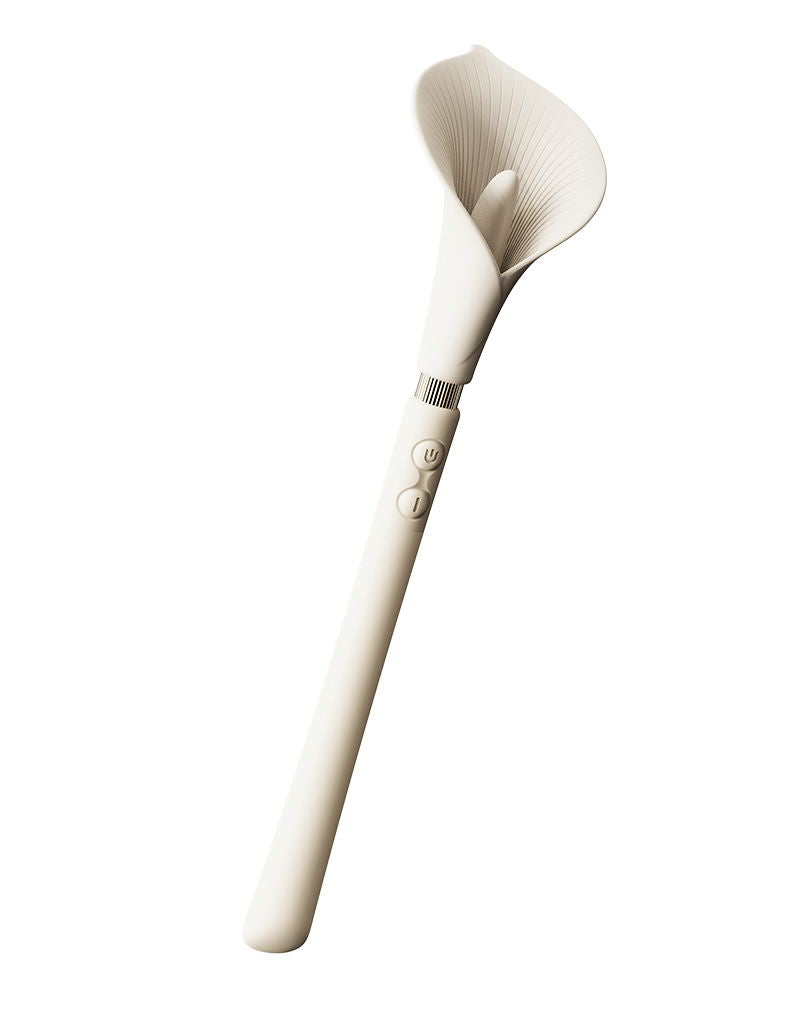 ZALO - Calla - Massaggiatore clitorideo vibrante Pinpoint - Bianco avorio - Erotiekvoordeel.nl