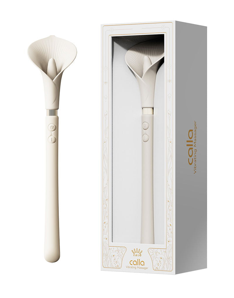 ZALO - Calla - Massaggiatore clitorideo vibrante Pinpoint - Bianco avorio-Erotiekvoordeel.nl