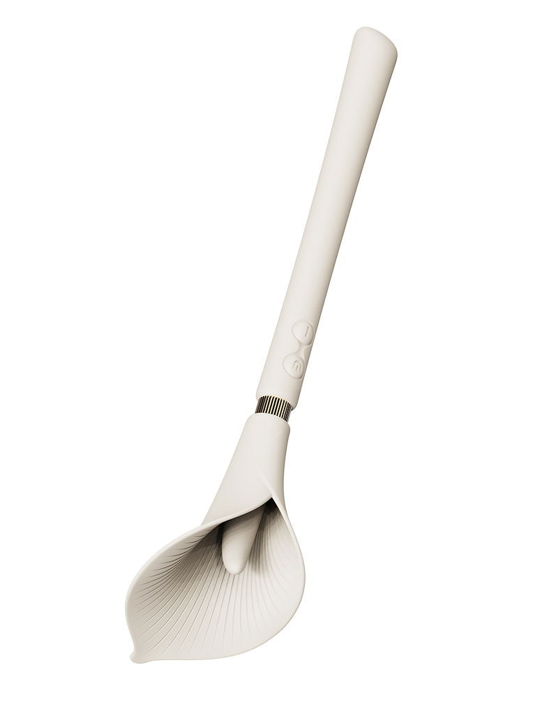 ZALO - Calla - Massaggiatore clitorideo vibrante Pinpoint - Bianco avorio - Erotiekvoordeel.nl