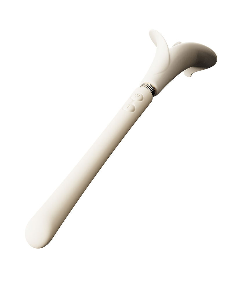 ZALO - Calla - Massaggiatore clitorideo vibrante Pinpoint - Bianco avorio - Erotiekvoordeel.nl