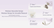 ZALO - Deya - Freihand-Vibrator - Modulares Klicksystem - Elfenbeinweiß - Erotiekvoordeel.nl