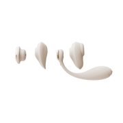 ZALO - Deya - Freihand-Vibrator - Modulares Klicksystem - Elfenbeinweiß - Erotiekvoordeel.nl