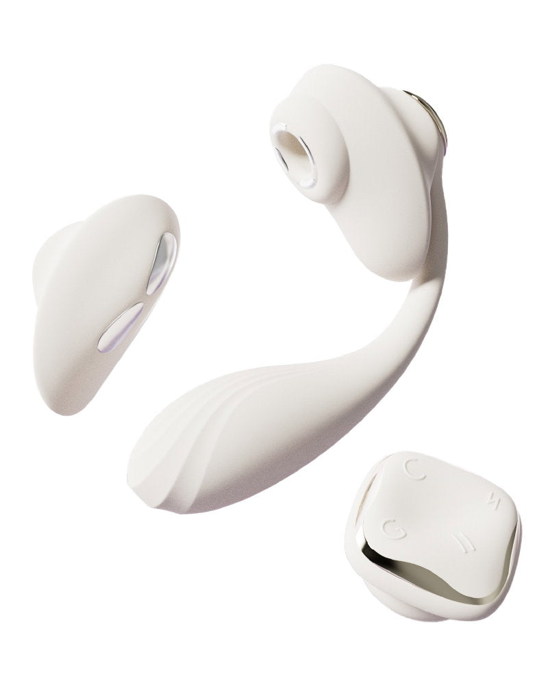ZALO - Deya - Freihand-Vibrator - Modulares Klicksystem - Elfenbeinweiß - Erotiekvoordeel.nl