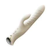 ZALO - Mose 2 - Thrusting Rabbit Vibrator – Ivory White-Erotiekvoordeel.nl