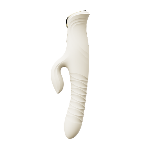 ZALO - Mose 2 - Thrusting Rabbit Vibrator – Ivory White-Erotiekvoordeel.nl