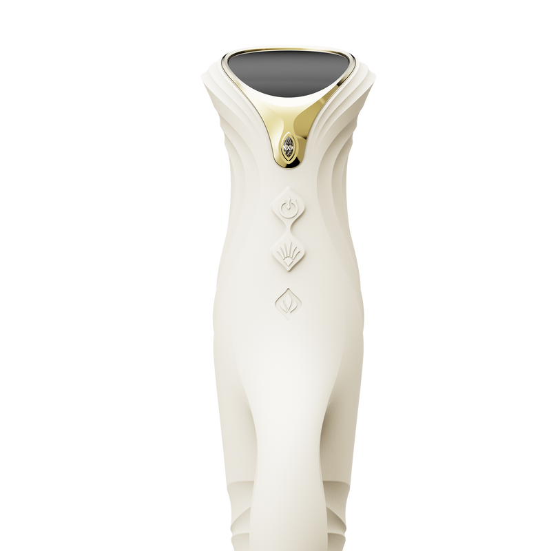 ZALO - Mose 2 - Thrusting Rabbit Vibrator – Ivory White-Erotiekvoordeel.nl