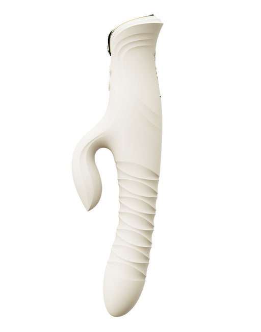 ZALO - Mose 2 - Thrusting Rabbit Vibrator – Ivory White-Erotiekvoordeel.nl