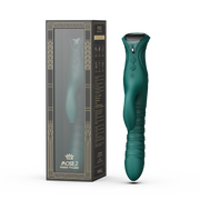 ZALO - Mose 2 - Thrusting Rabbit Vibrator – Emerald Green-Erotiekvoordeel.nl
