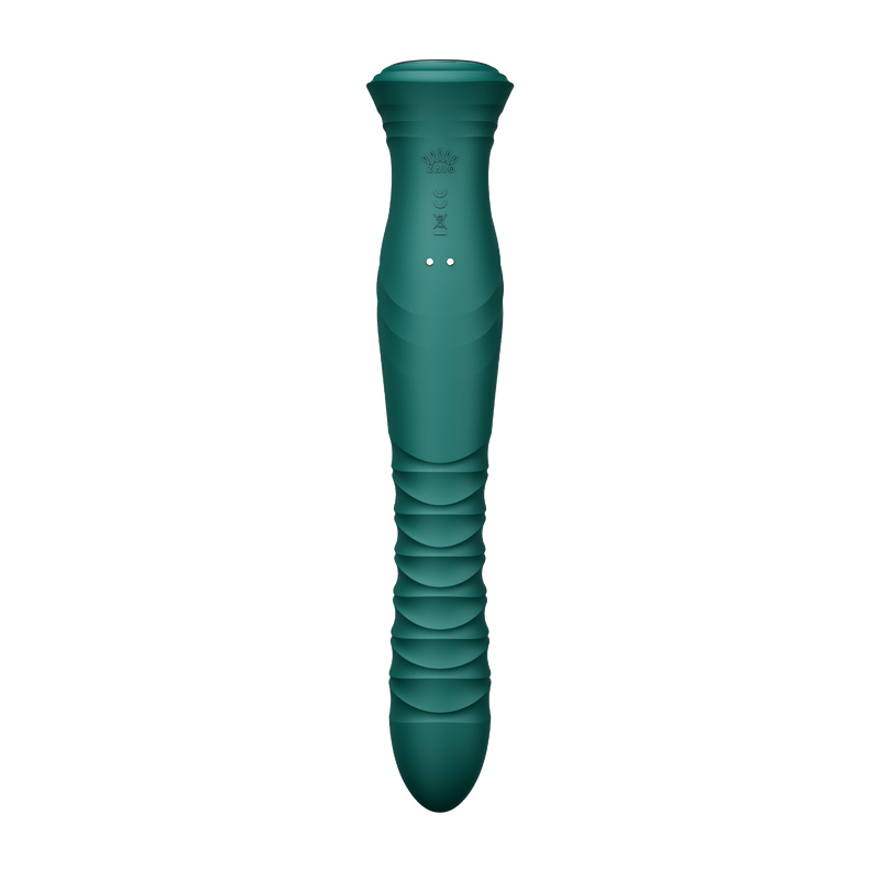 ZALO - Mose 2 - Thrusting Rabbit Vibrator – Emerald Green-Erotiekvoordeel.nl