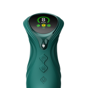 ZALO - Mose 2 - Thrusting Rabbit Vibrator – Emerald Green-Erotiekvoordeel.nl