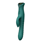 ZALO - Mose 2 - Thrusting Rabbit Vibrator – Emerald Green-Erotiekvoordeel.nl