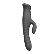 ZALO - Mose 2 - Thrusting Rabbit Vibrator – Black-Erotiekvoordeel.nl