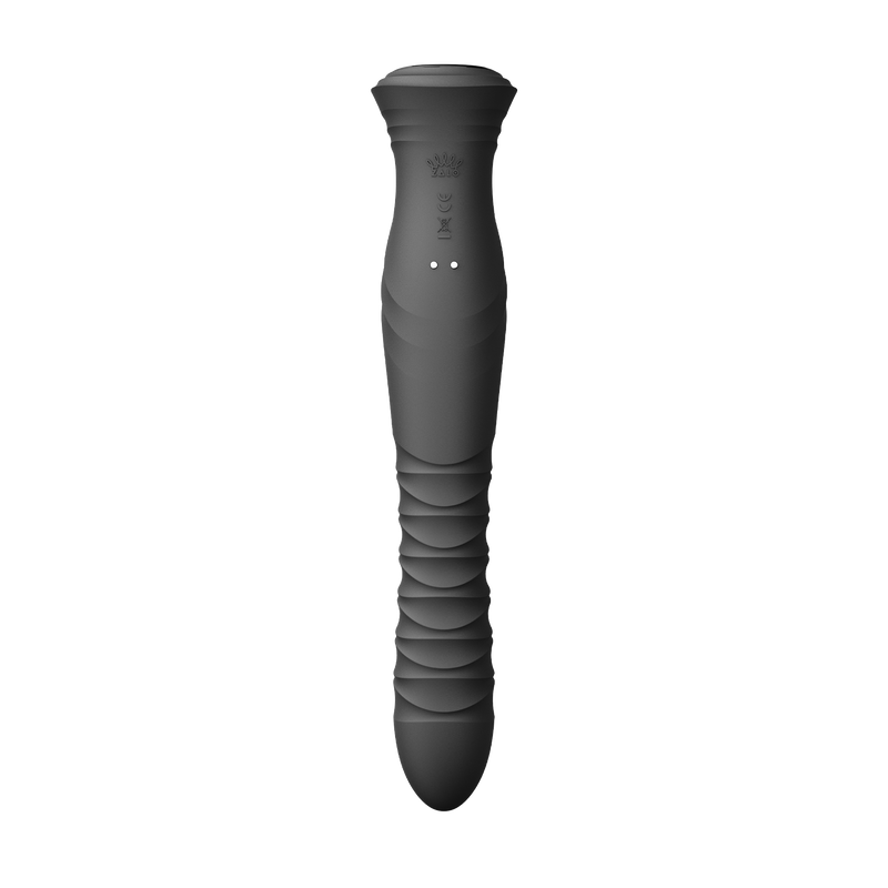 ZALO - Mose 2 - Thrusting Rabbit Vibrator – Black-Erotiekvoordeel.nl